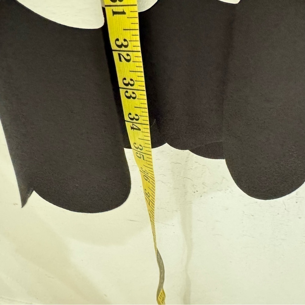 Julia Jordan Sleeveless Tank Scallop Shape Sheath Black White Dress Size 10 - Picture 11 of 12